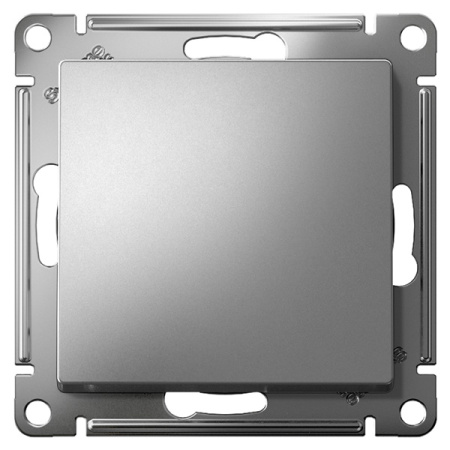 AtlasDesign сталь переключатель 1кл скрытая 10А IP20 