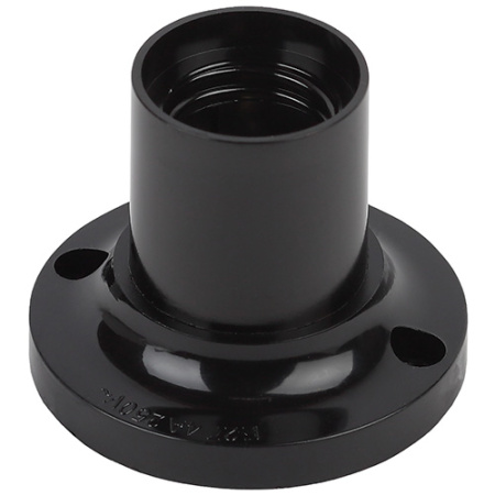 купить Патрон накладной E27 карболит черный ЭРА прямой в Самаре Патрон накладной E27 карболит черный ЭРА прямой