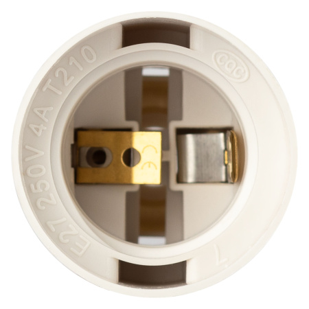 купить Патрон подвесной E27 пластик белый ЭРА в Самаре Патрон подвесной E27 пластик белый ЭРА