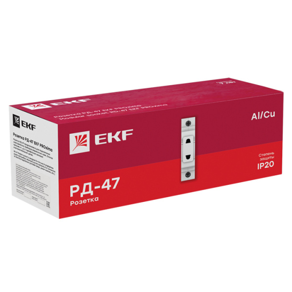 Розетка щитовая 16А 230В 1 мод EKF