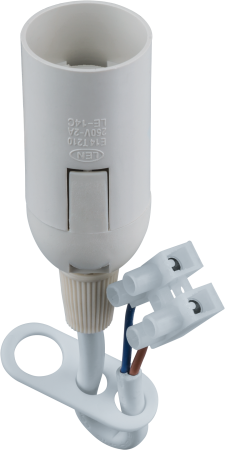 купить Патрон подвесной E14 пластик белый Navigator с клемм. колодкой в Самаре Патрон подвесной E14 пластик белый Navigator с клемм. колодкой