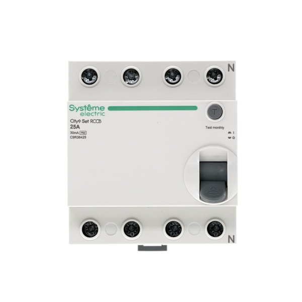 Выключатель дифференциальный (УЗО) 4Р 25А 30мА AC 6кА City9 Systeme Electric