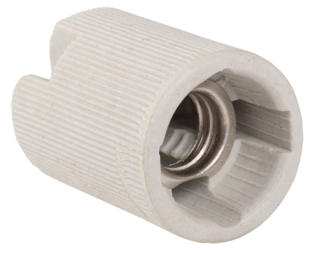 купить Патрон подвесной E14 керамика белый в Самаре Патрон подвесной E14 керамика белый