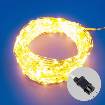 купить Гирлянда нить 50м теплый белый 500свд IP44 прозрачный провод "Роса" с д/у в Самаре Гирлянда нить 50м теплый белый 500свд IP44 прозрачный провод "Роса" с д/у