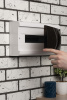 Бокс 18мод навесной белый черная прозрачная дверь IP41 SlimBox EKF 