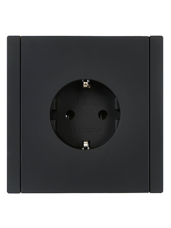 купить Фортепиано черный механизм розетки скрытая 1-мест заземление IP20  в Самаре Фортепиано черный механизм розетки скрытая 1-мест заземление IP20