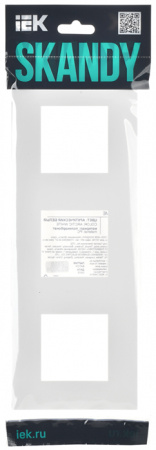 SKANDY Рамка 3-мест. SK-F03W арк. бел. IEK