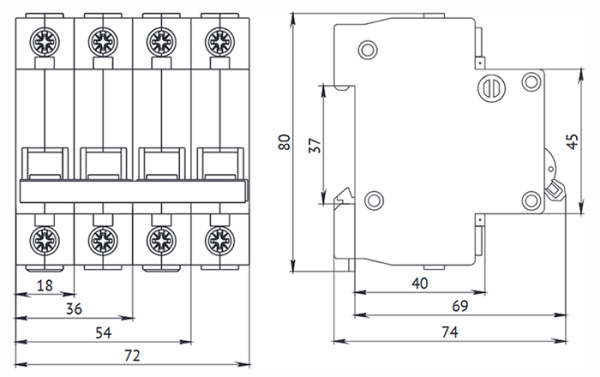 купить Автомат 1Р 25А C 4,5кА ВА47-29 КЭАЗ  в Самаре Автомат 1Р 25А C 4,5кА ВА47-29 КЭАЗ