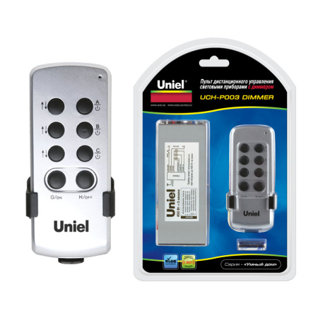 Пульт д/у+блок управления для светильников с диммером 3канала 3*450Вт серый Uniel