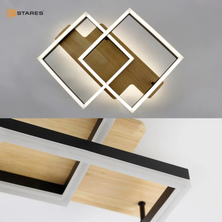 купить Светильник потолочный (люстра) свд 120Вт 3000-6500К 12000лм черный пульт диммер в Самаре Светильник потолочный (люстра) свд 120Вт 3000-6500К 12000лм черный пульт диммер