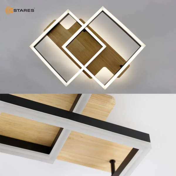 купить Светильник потолочный (люстра) свд 120Вт 3000-6500К 12000лм черный пульт диммер в Самаре Светильник потолочный (люстра) свд 120Вт 3000-6500К 12000лм черный пульт диммер