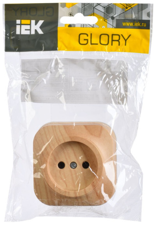 купить Глосса сосна розетка открытая 1-мест IP20  в Самаре Глосса сосна розетка открытая 1-мест IP20