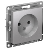AtlasDesign алюминий розетка скрытая 1-мест IP20 