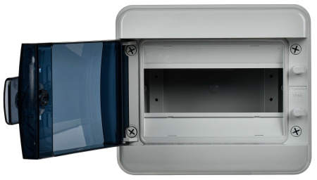 Бокс 8мод навесной серый черная прозрачная дверь IP65 КМПн IEK TEKFOR