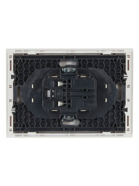 купить Фортепиано белый розетка скрытая 2-мест IP20  в Самаре Фортепиано белый розетка скрытая 2-мест IP20