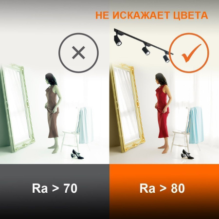 Комплект светильников на трек однофазные черные свд 6шт+аксессуары 72Вт 4000К 6480лм Ledvance