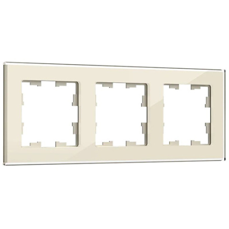 купить Брайт стекло ванильный рамка 3-ая универсально  в Самаре Брайт стекло ванильный рамка 3-ая универсально