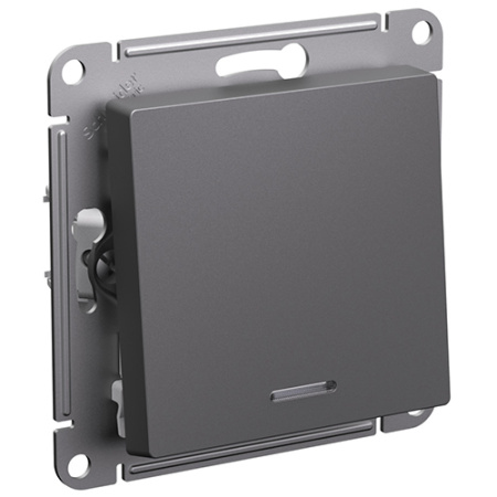 купить Атлас базальт выключатель 1кл с подсветкой скрытая 10А IP20  в Самаре Атлас базальт выключатель 1кл с подсветкой скрытая 10А IP20