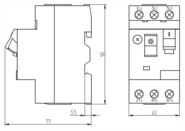 купить Автомат защиты двигателя 4-6,3А ПРК32 КЭАЗ в Самаре Автомат защиты двигателя 4-6,3А ПРК32 КЭАЗ