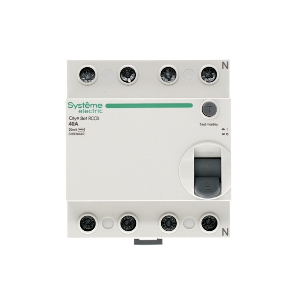 Выключатель дифференциальный (УЗО) 4Р 40А 30мА AC 6кА City9 Systeme Electric