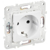купить Сканди арктический белый розетка скрытая 1-мест заземление шторки IP44 в Самаре Сканди арктический белый розетка скрытая 1-мест заземление шторки IP44