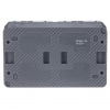 AtlasDesign Profi54 антрацит розетка открытая 2-мест шторки IP54 