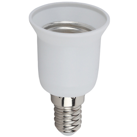 купить Патрон-переходник E14-E27 пластик белый ЭРА  в Самаре Патрон-переходник E14-E27 пластик белый ЭРА