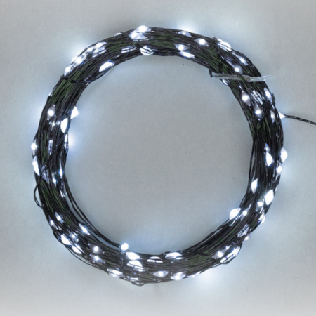 купить Гирлянда нить 50м белый 500свд с контроллером IP20 зеленый провод роса 8режимов в Самаре Гирлянда нить 50м белый 500свд с контроллером IP20 зеленый провод роса 8режимов