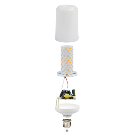 купить Лампа свд LED-L60-6W/Flame/E27/PLD01WH Uniel в Самаре Лампа свд LED-L60-6W/Flame/E27/PLD01WH Uniel