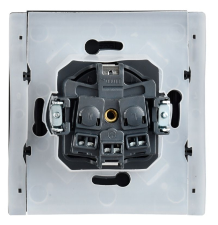 купить Фортепиано черный механизм розетки скрытая 1-мест заземление с крышкой шторки IP44  в Самаре Фортепиано черный механизм розетки скрытая 1-мест заземление с крышкой шторки IP44