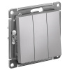 AtlasDesign алюминий выключатель 3кл скрытая 10А IP20 