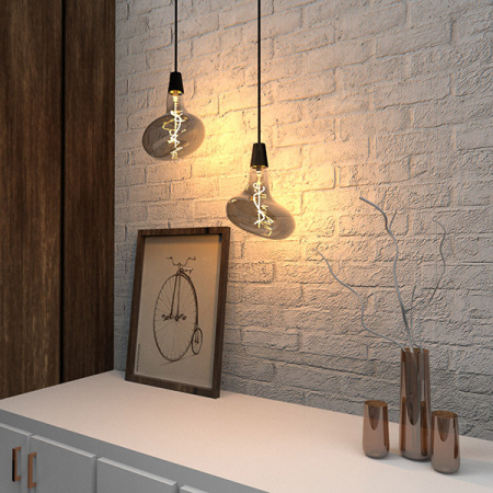 купить Лампа свд 220В Е27 6Вт 2400К 240лм FD180 серая филамент Gauss  в Самаре Лампа свд 220В Е27 6Вт 2400К 240лм FD180 серая филамент Gauss