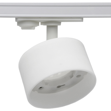 купить Светильник на трек однофазный 12Вт GX53  белый поворотный Jazzway пластик в Самаре Светильник на трек однофазный 12Вт GX53  белый поворотный Jazzway пластик