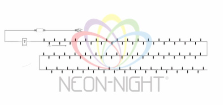 купить Гирлянда нить 20м белый 160свд с контроллером IP20 зеленый провод 8 режимов в Самаре Гирлянда нить 20м белый 160свд с контроллером IP20 зеленый провод 8 режимов