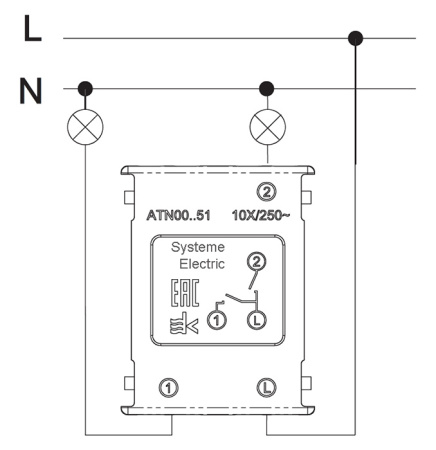 AtlasDesign белый выключатель 2кл скрытая 10А IP20 