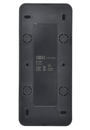 купить Глори черный розетка открытая 3-мест IP20  в Самаре Глори черный розетка открытая 3-мест IP20