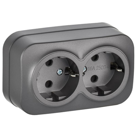 GLORY Роз. 2-я с з/к без з/ш о/у 16А РС22-3-ХСм сталь м. IEK