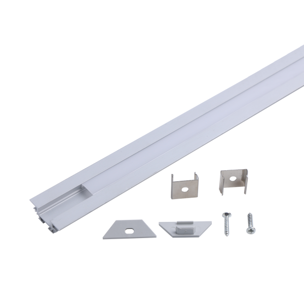 купить Профиль с экраном угловой 23,5*11*2000мм Gauss крепеж+заглушки в Самаре Профиль с экраном угловой 23,5*11*2000мм Gauss крепеж+заглушки