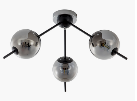 купить Светильник потолочный (люстра) 3*40Вт E27 черный в Самаре Светильник потолочный (люстра) 3*40Вт E27 черный