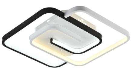 купить Светильник потолочный (люстра) свд 66Вт 3950К-4400К 4950лм черный/белый пульт  в Самаре Светильник потолочный (люстра) свд 66Вт 3950К-4400К 4950лм черный/белый пульт