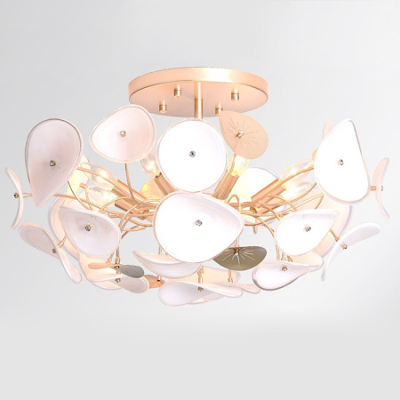 купить Светильник потолочный (люстра) 8*40Вт E14 золото в Самаре Светильник потолочный (люстра) 8*40Вт E14 золото