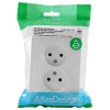 AtlasDesign белый розетка скрытая 2-мест IP20 
