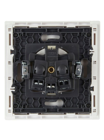 купить Фортепиано белый розетка скрытая 1-мест заземление IP20  в Самаре Фортепиано белый розетка скрытая 1-мест заземление IP20