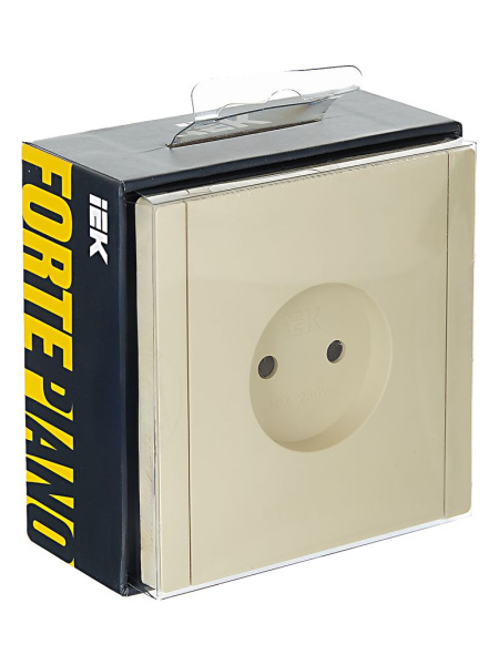 купить Фортепиано ваниль розетка скрытая 1-мест шторки IP20  в Самаре Фортепиано ваниль розетка скрытая 1-мест шторки IP20