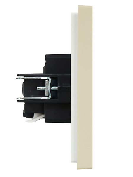 купить Фортепиано ваниль розетка скрытая 1-мест з/к шторки быстрозажим. клем. IP20  в Самаре Фортепиано ваниль розетка скрытая 1-мест з/к шторки быстрозажим. клем. IP20